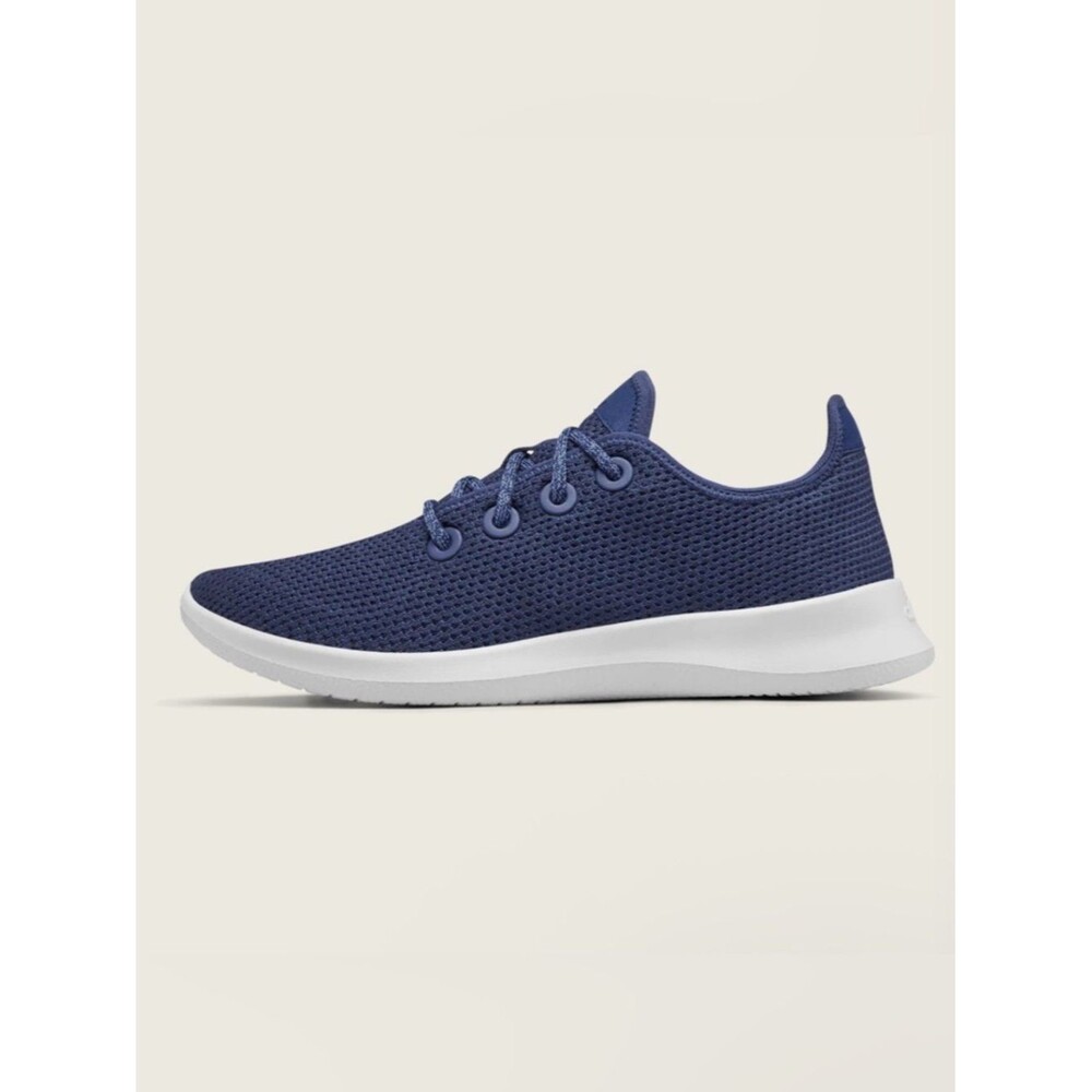 Allbirds Tree Runner Blue Lace Up Athletic Running Sneakers Women’s Shoe Size 8